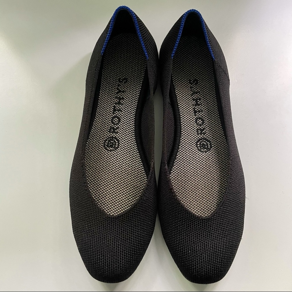 Rothys Black Squares 7.5